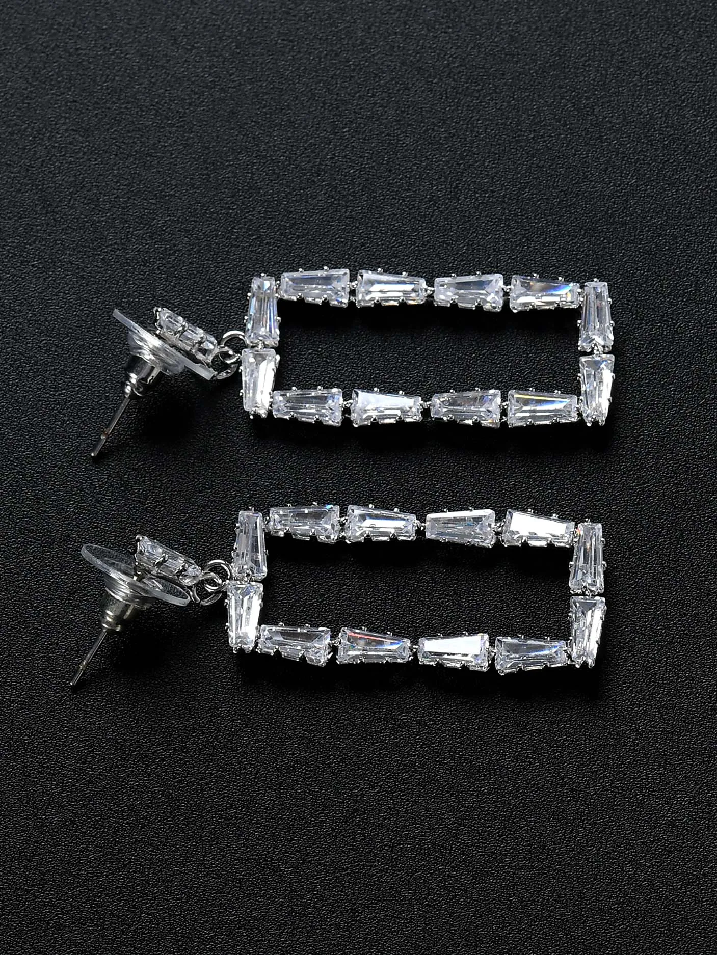 Sleek Rectangular Earrings