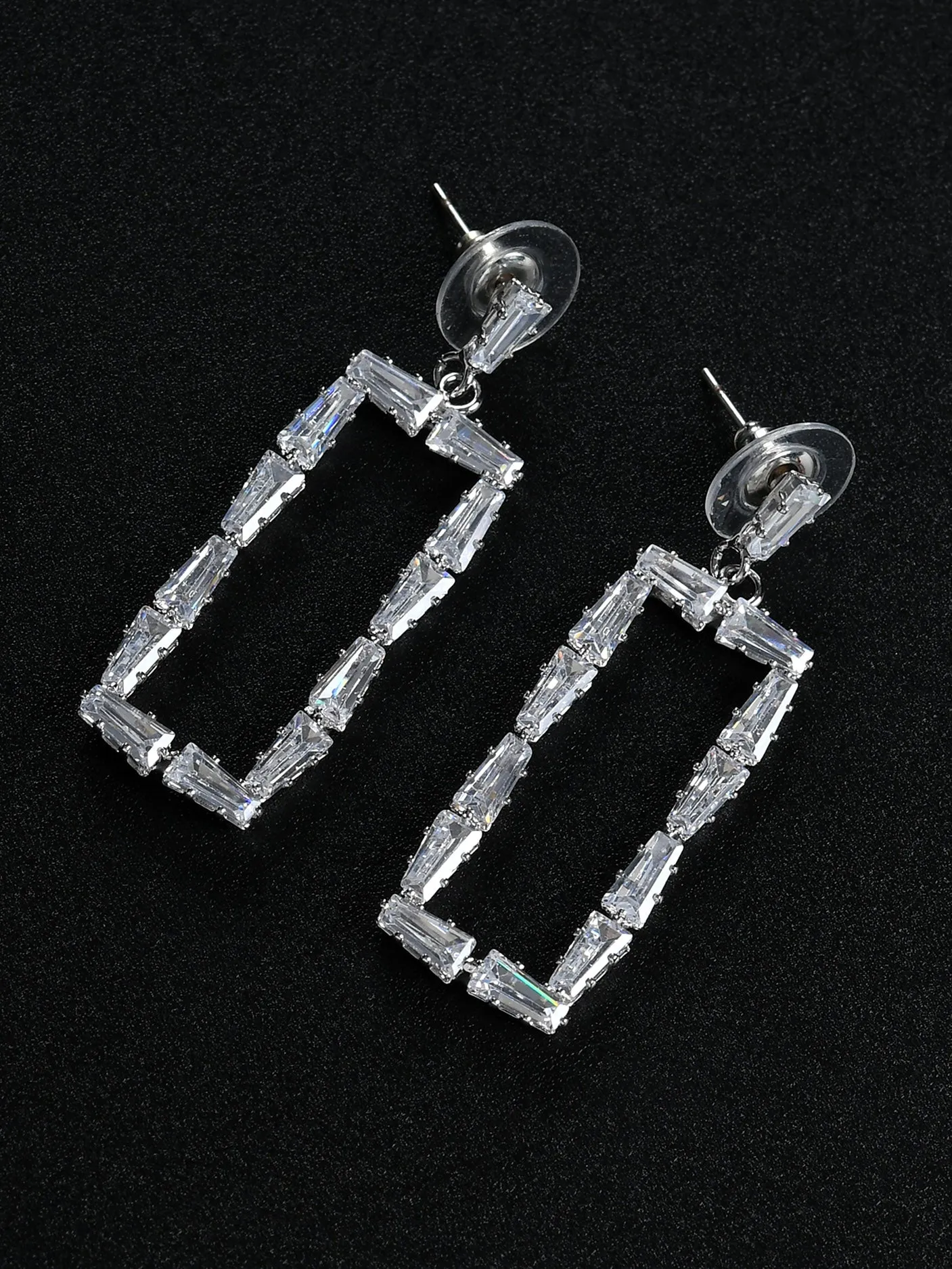 Sleek Rectangular Earrings