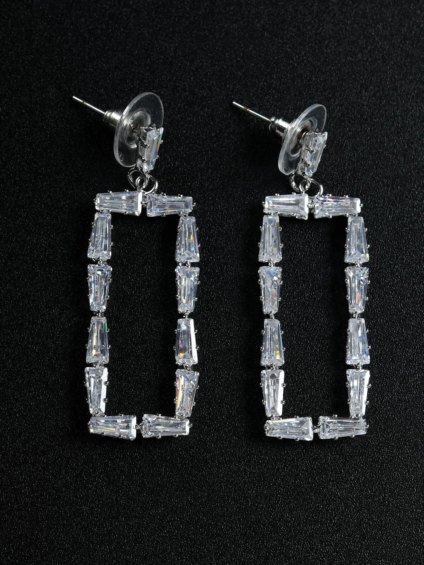 Sleek Rectangular Earrings