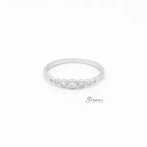 Sterling Silver Round CZ Ring