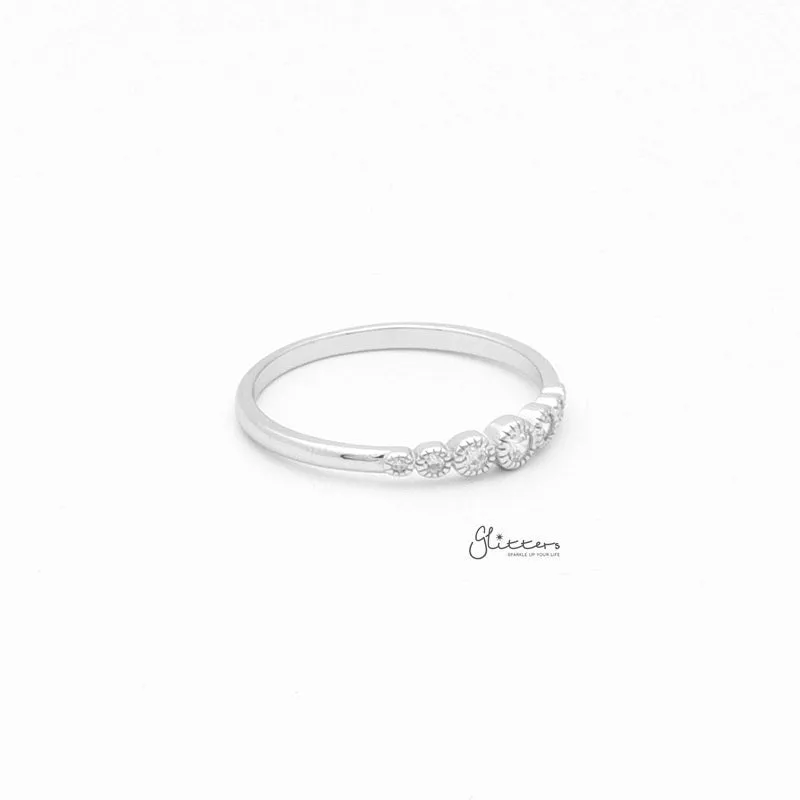 Sterling Silver Round CZ Ring