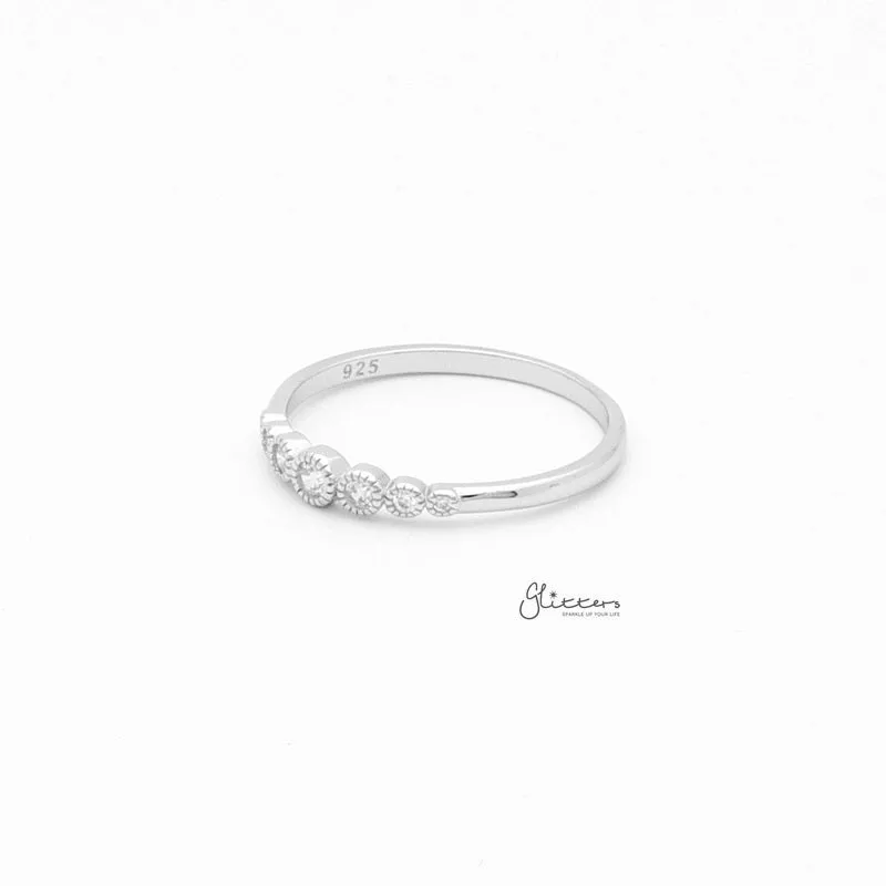 Sterling Silver Round CZ Ring