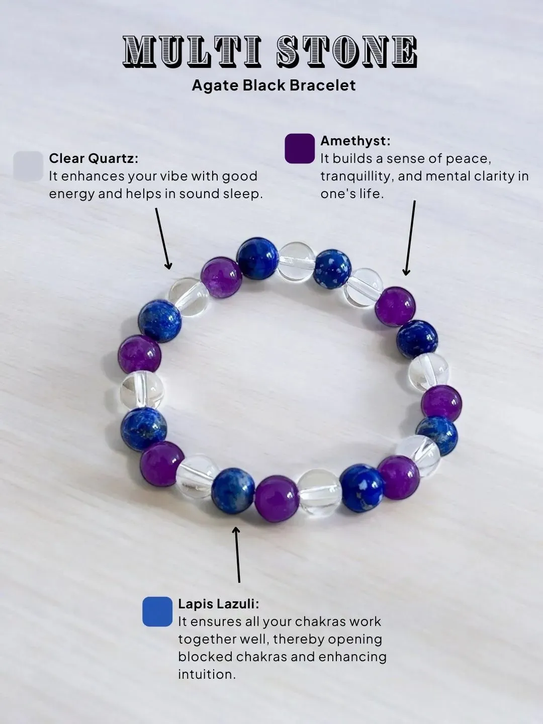 Teaching And Encouraging Stones Bracelet