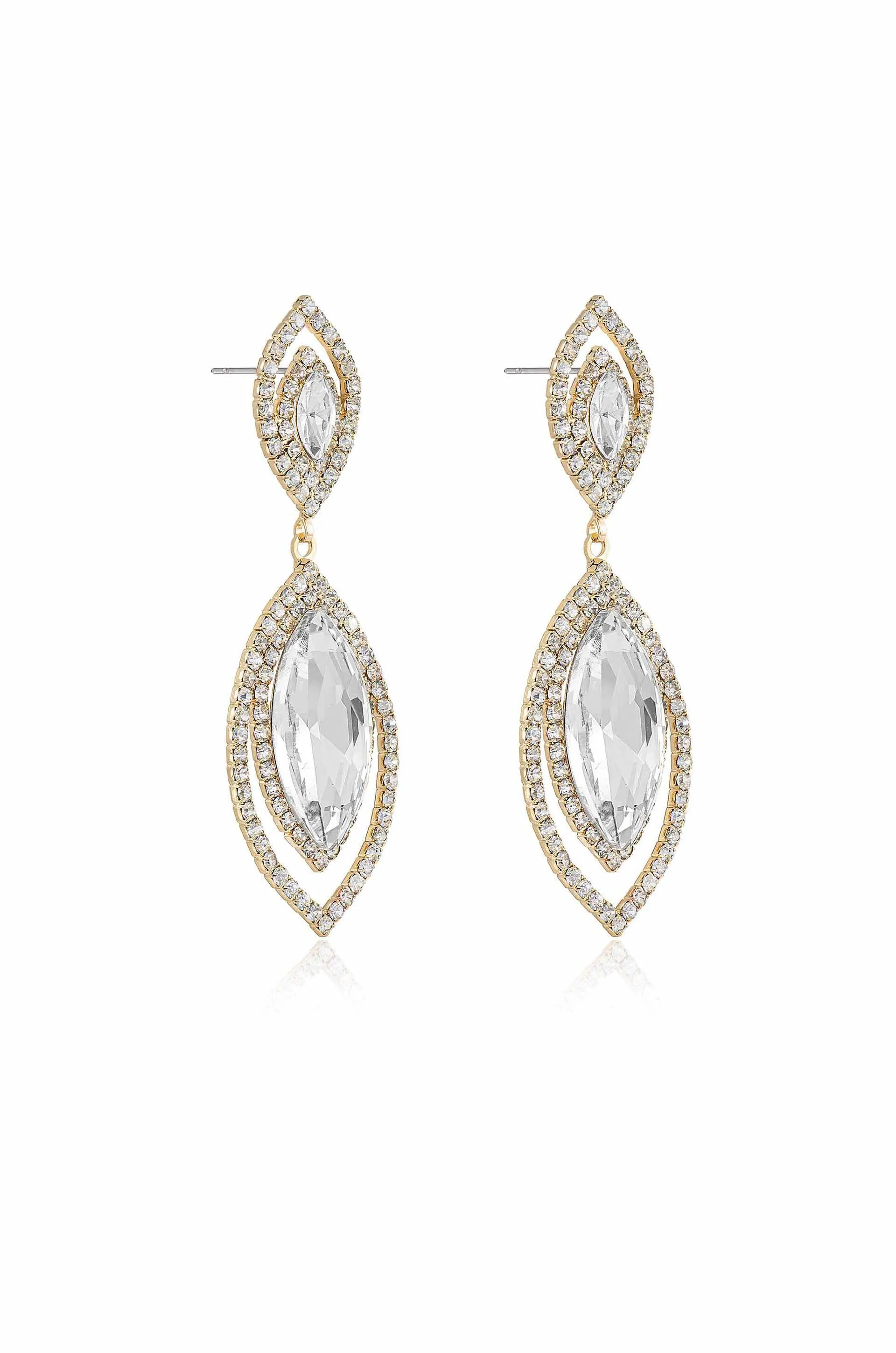 Timeless Crystal Dangle Earrings