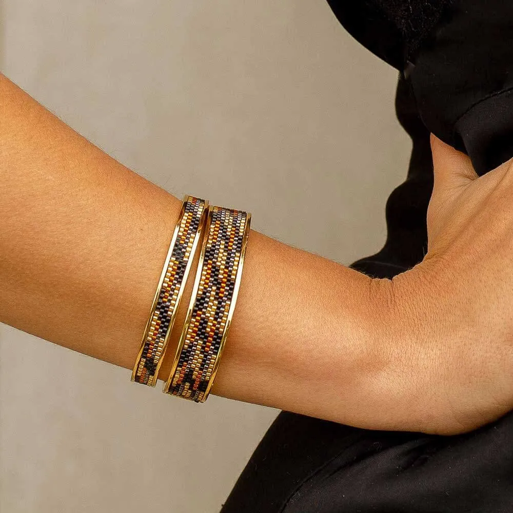 Totem Wide Bangle | Panther