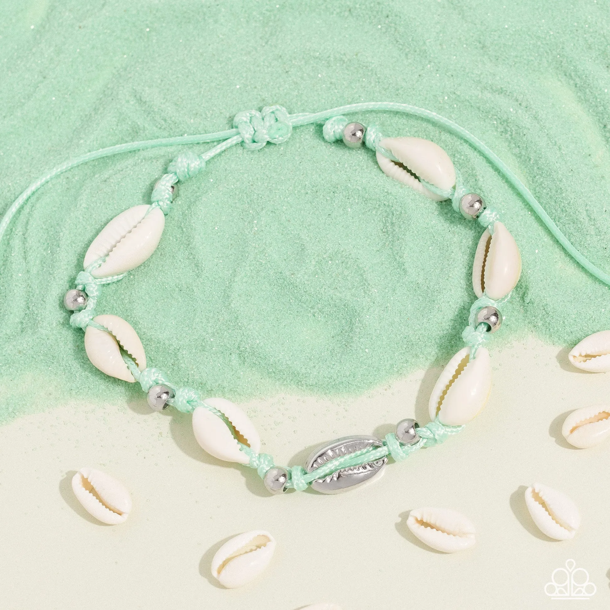 Urban Beachcomber Ballad - Green Anklets A3009