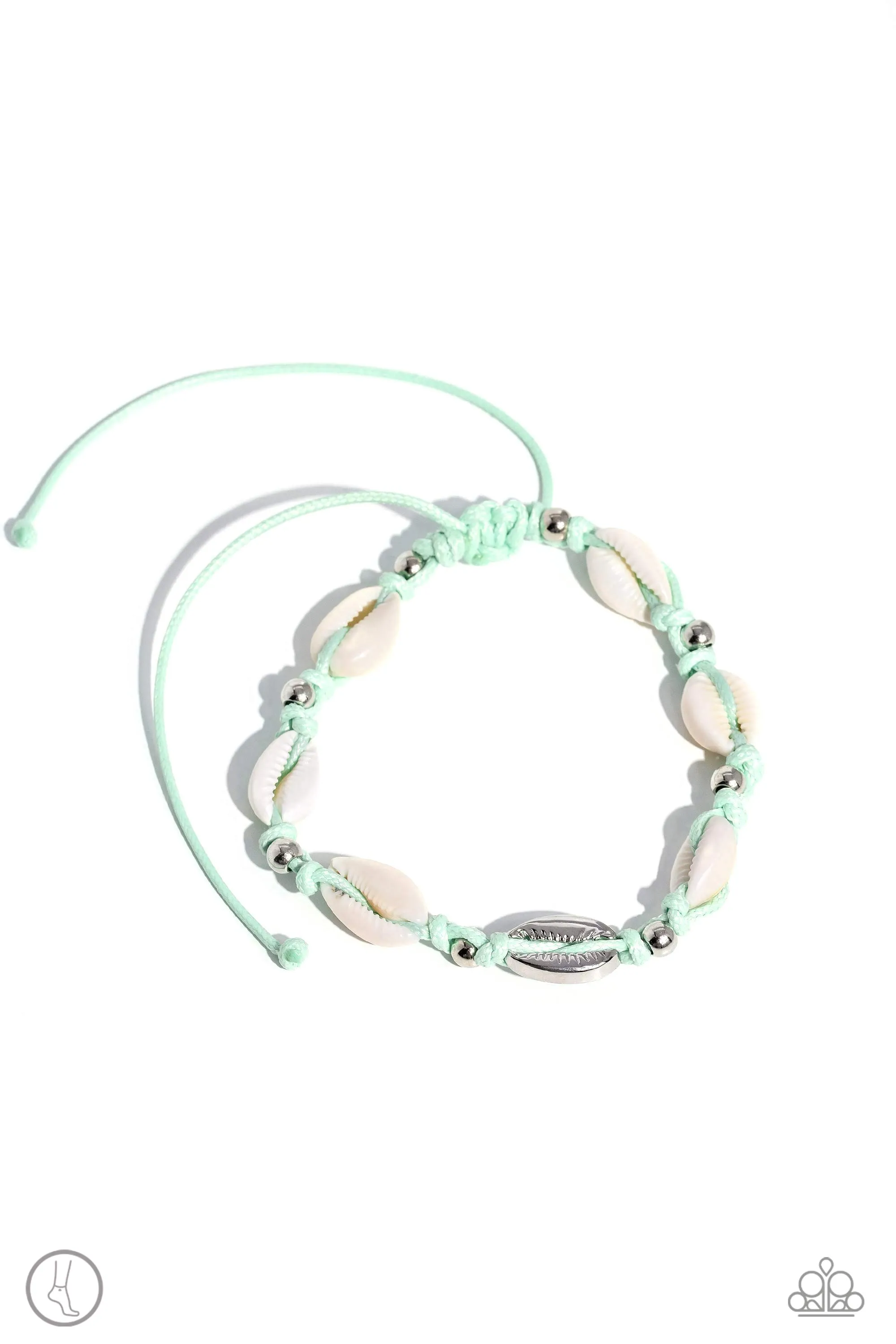 Urban Beachcomber Ballad - Green Anklets A3009