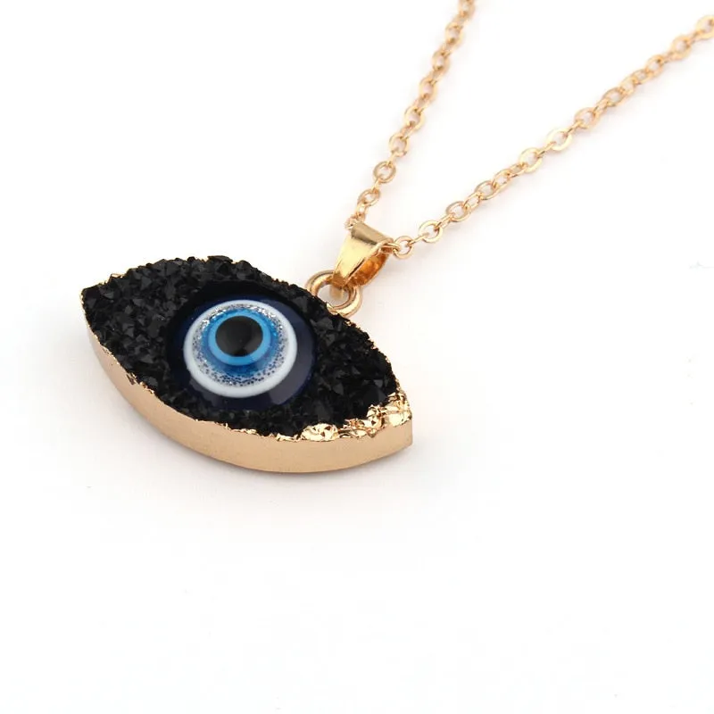 Vintage Evil Eye Pendant Necklace