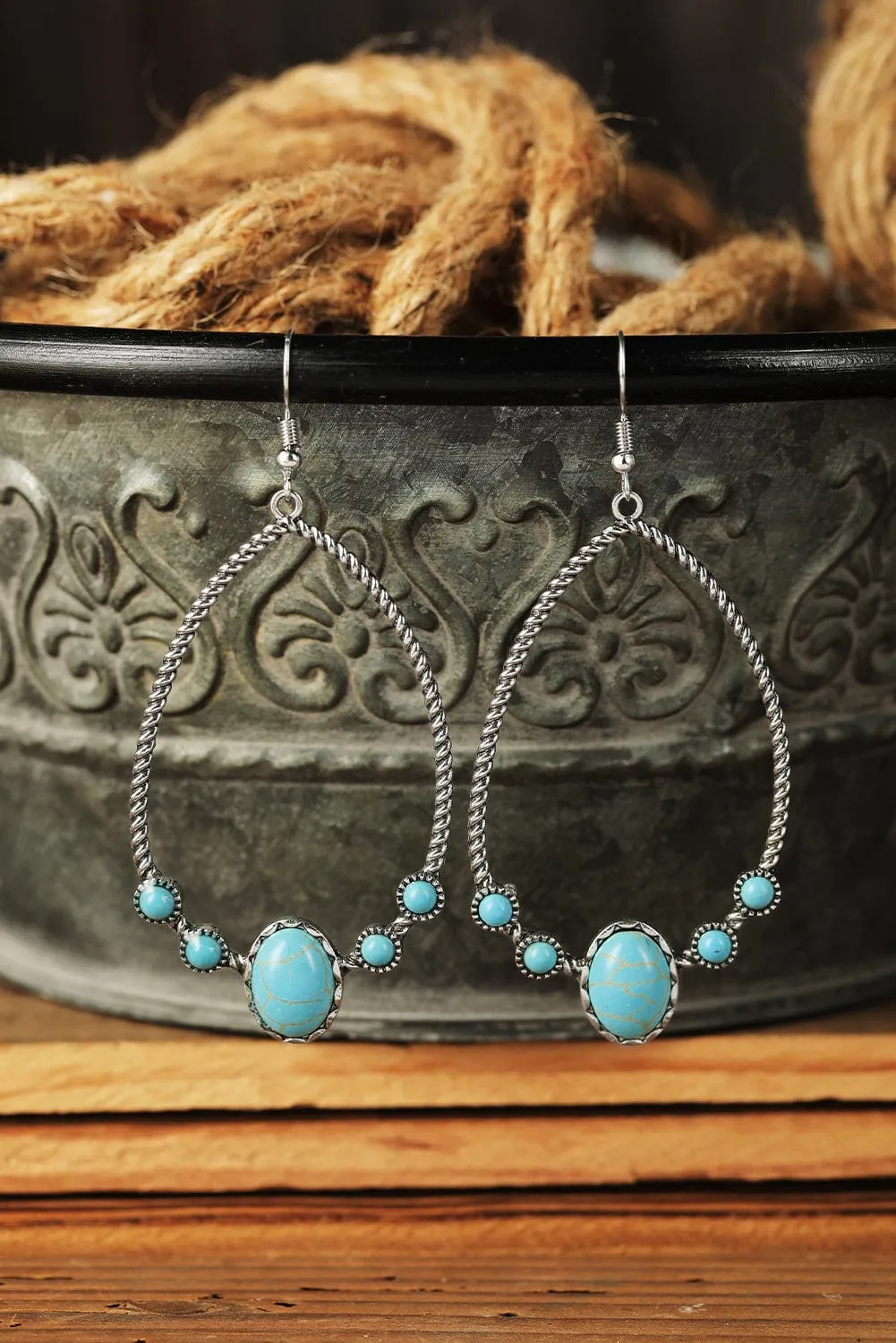 Vintage Turquoise Hook Earrings | PRE ORDER