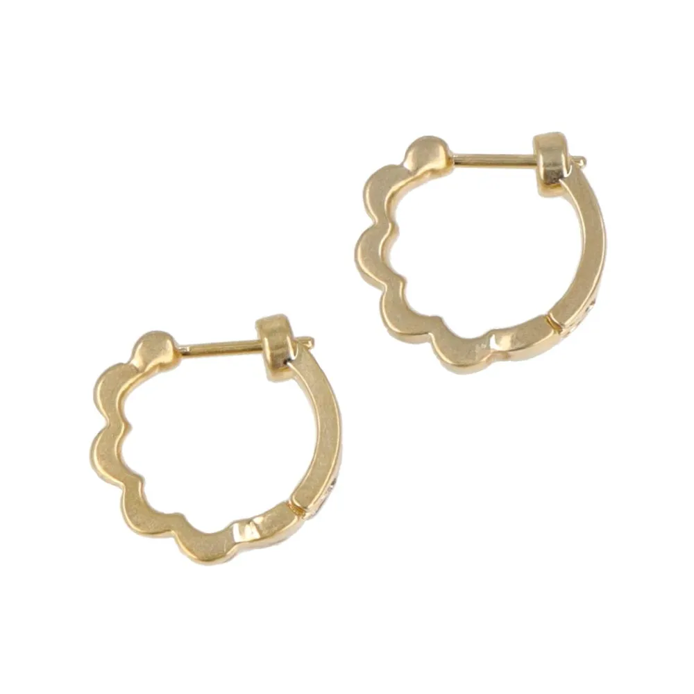 Wavy Hoop Smooth Touch Earrings